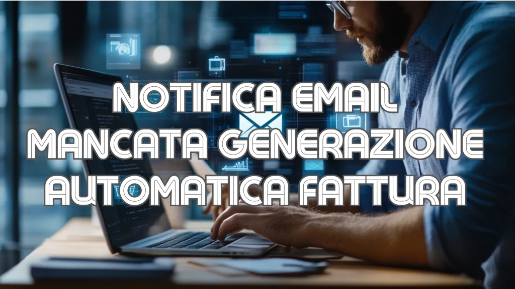 notifica email mancata generazione fattura