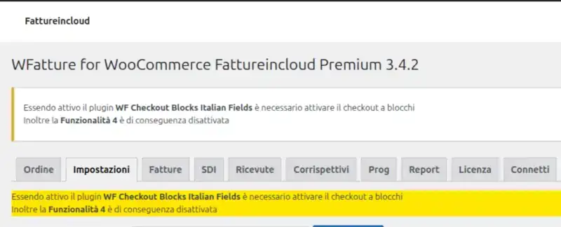 messaggio segnalazione errore