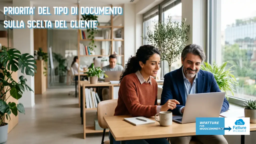Nuova Funzionalità 37: priorità del tipo documento impostato con la Funzionalità 3 sulla scelta cliente al checkout attivata con la Funzionalità 4